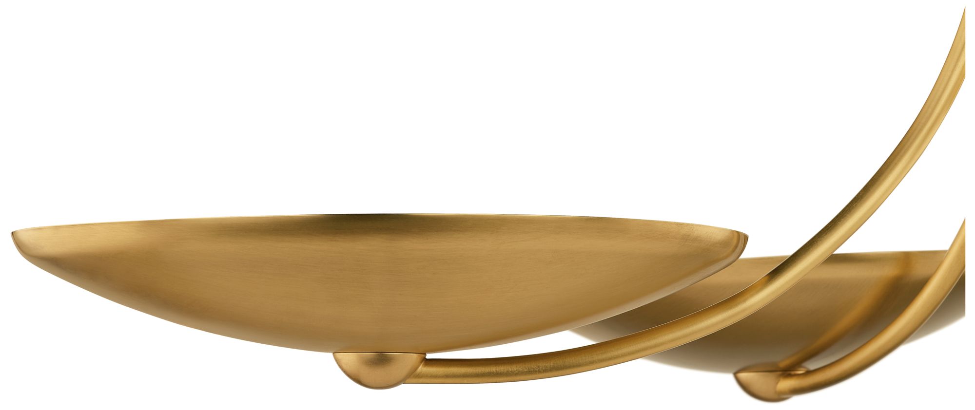 Image 6 Kichler Palmela 32" 4-Lt XL Convertible Chandelier in Lacquered Brass more views