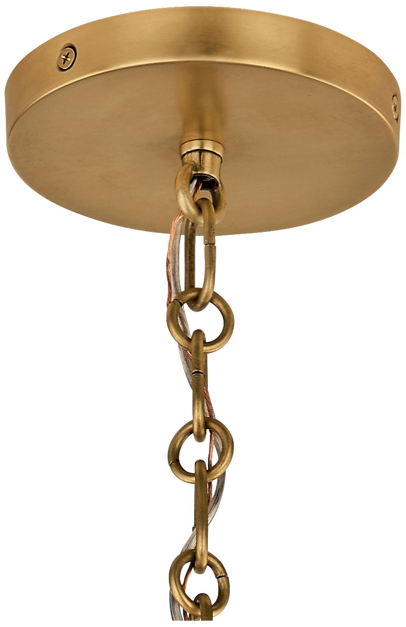 Kichler Palmela 32" 4-Lt XL Convertible Chandelier in Lacquered Brass