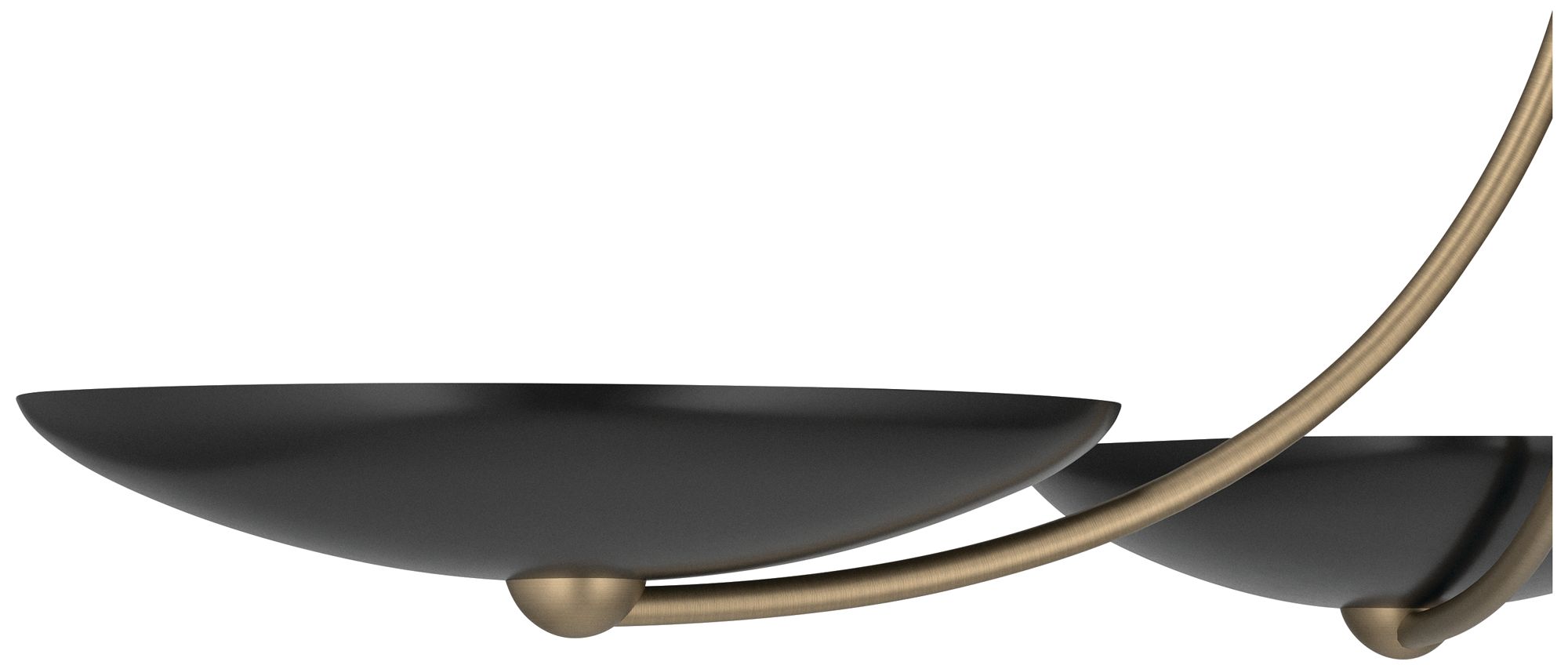 Image 5 Kichler Palmela 32" 4L XL Convertible Chandelier Champagne Bronze/Black out more views