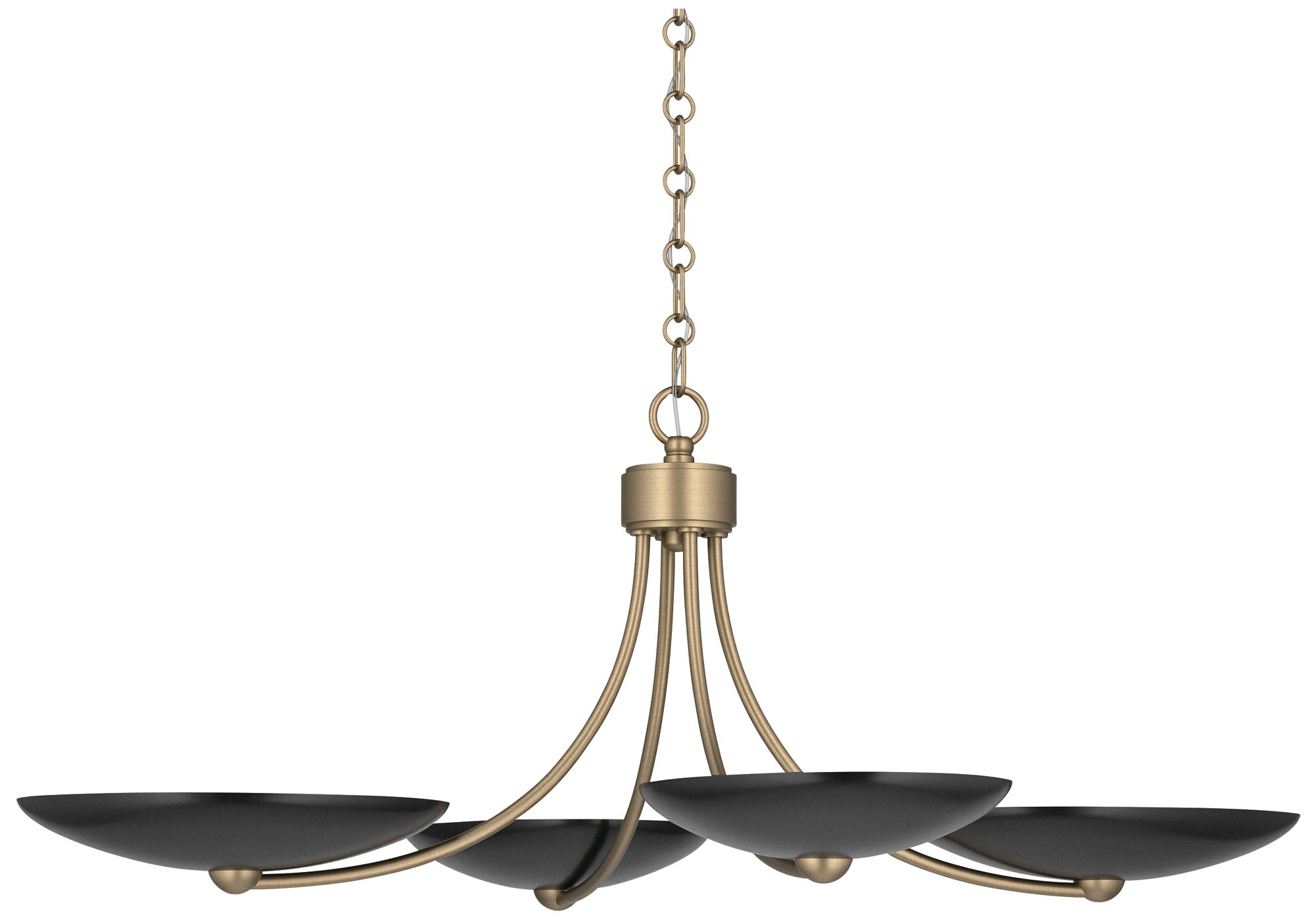 Image 6 Kichler Palmela 32" 4L XL Convertible Chandelier Champagne Bronze/Black out more views
