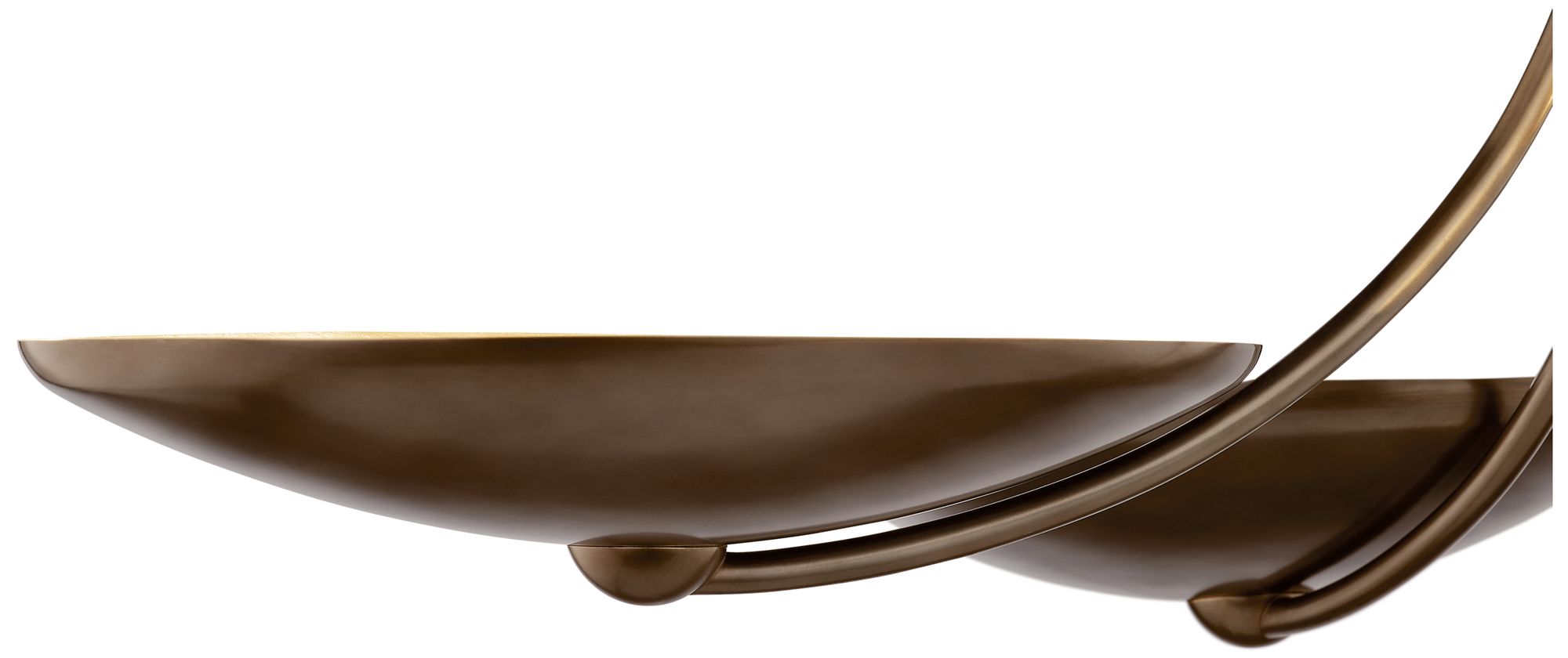 Image 6 Kichler Palmela 32" 4L XL Convertible Chandelier Lacquered Bronze/Brass int more views