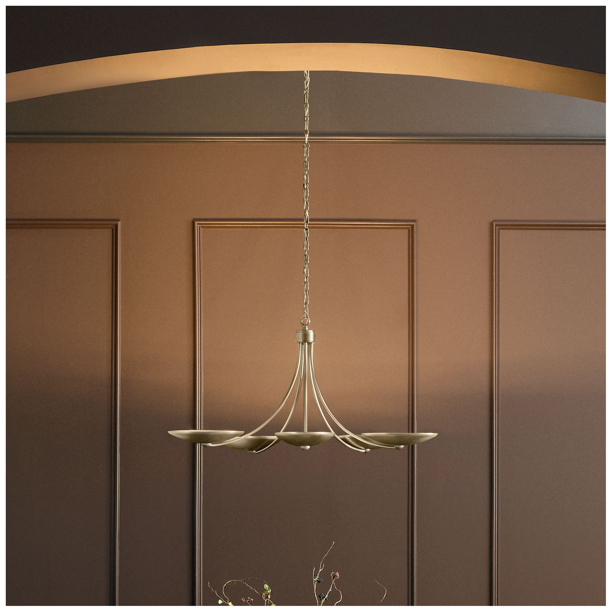 Image 2 Kichler Palmela 40" 5-Lt Chandelier in Champagne Bronze finish more views