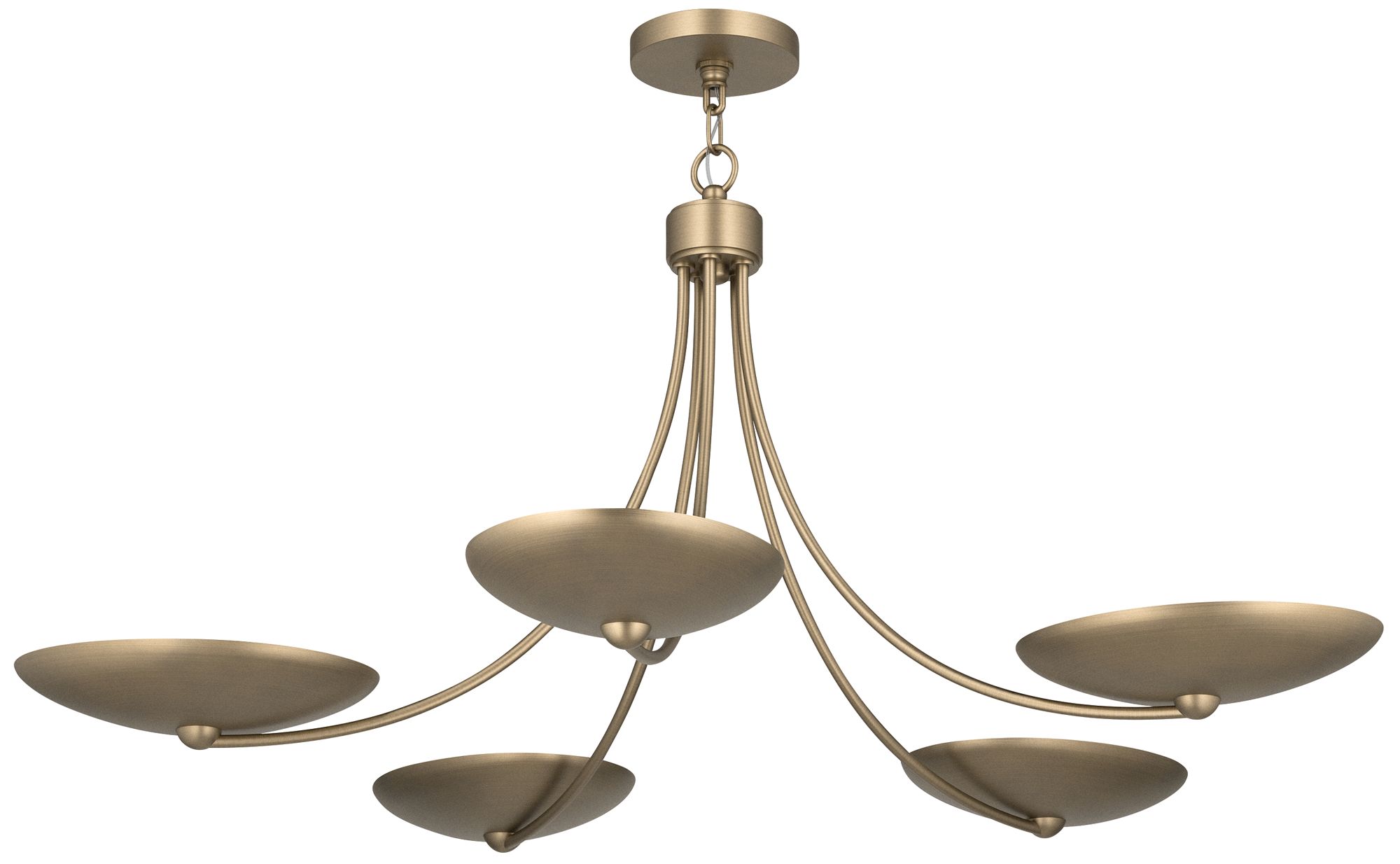 Image 3 Kichler Palmela 40" 5-Lt Chandelier in Champagne Bronze finish more views