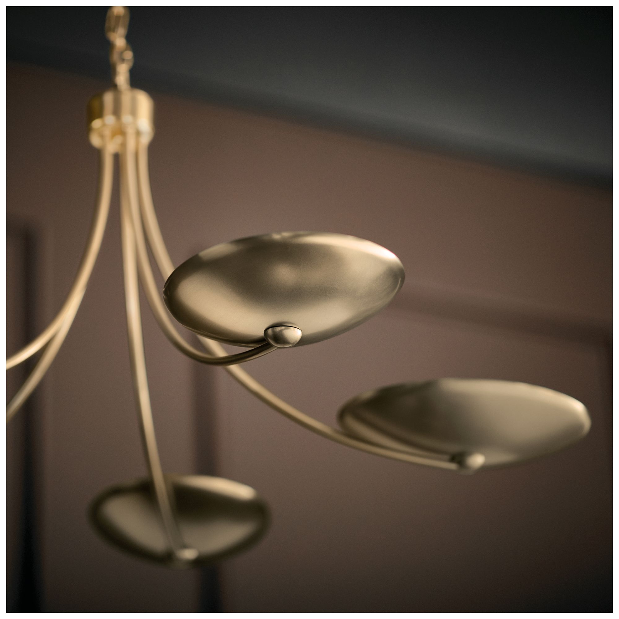 Image 5 Kichler Palmela 40" 5-Lt Chandelier in Champagne Bronze finish more views