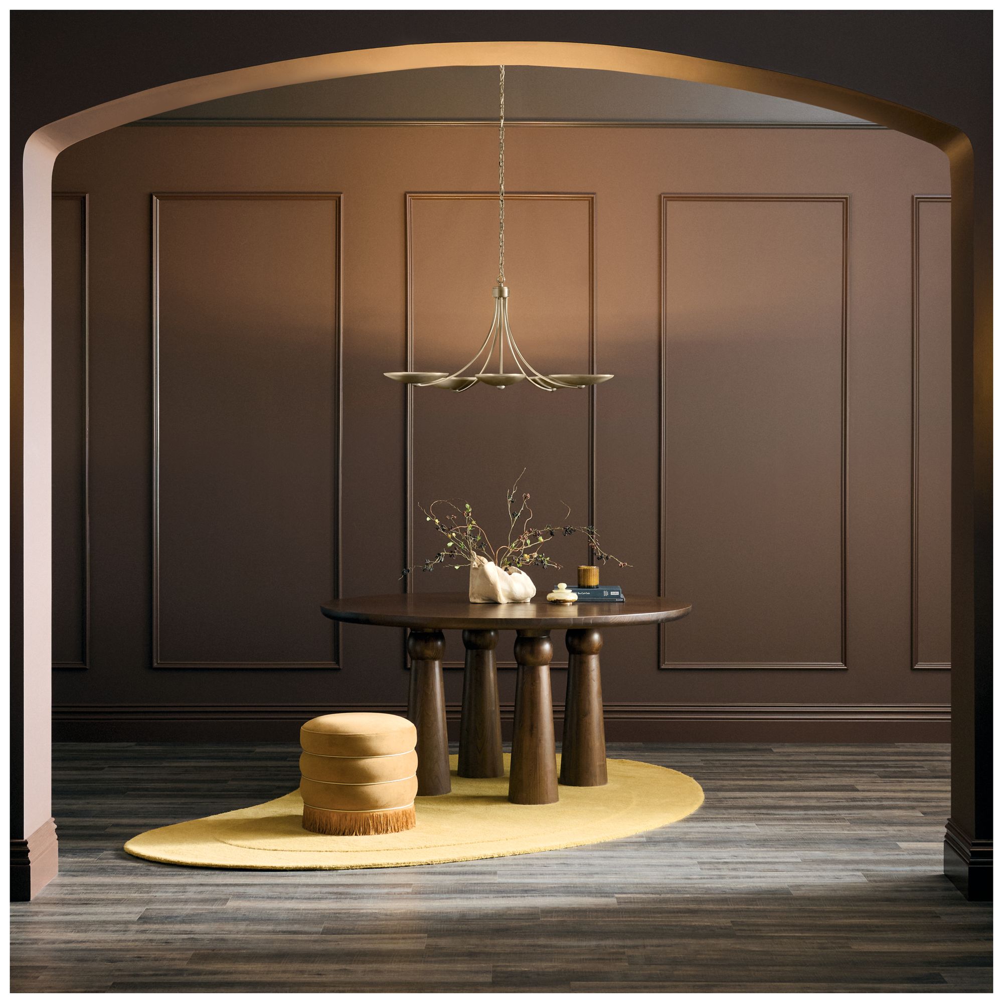 Kichler Palmela 40" 5-Lt Chandelier in Champagne Bronze finish