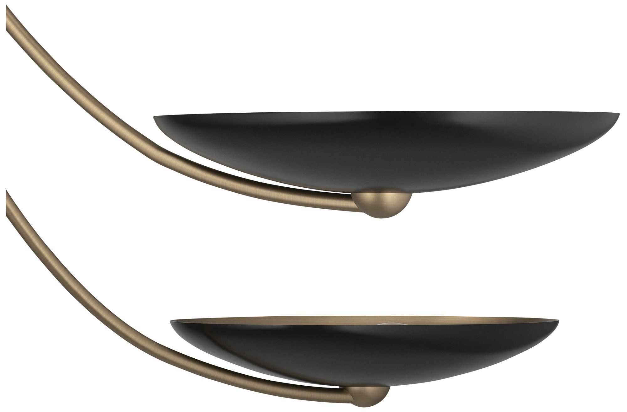Image 5 Kichler Palmela 45.75" 6-Lt XL Chandelier Champagne Bronze/Black outer more views