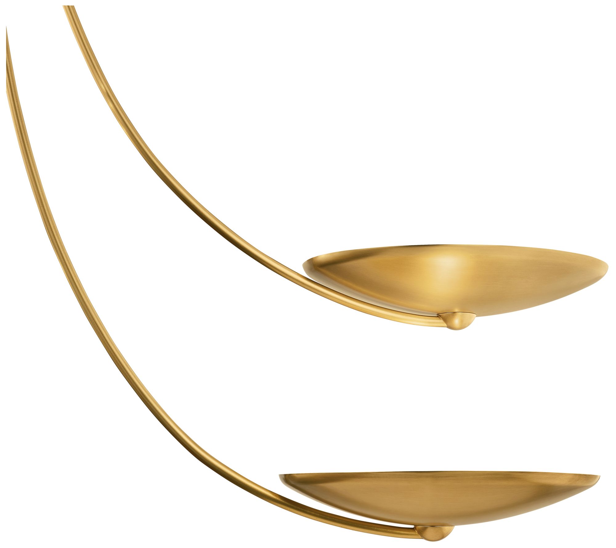 Image 6 Kichler Palmela 45.75" 6-Lt XL Chandelier in Lacquered Brass more views
