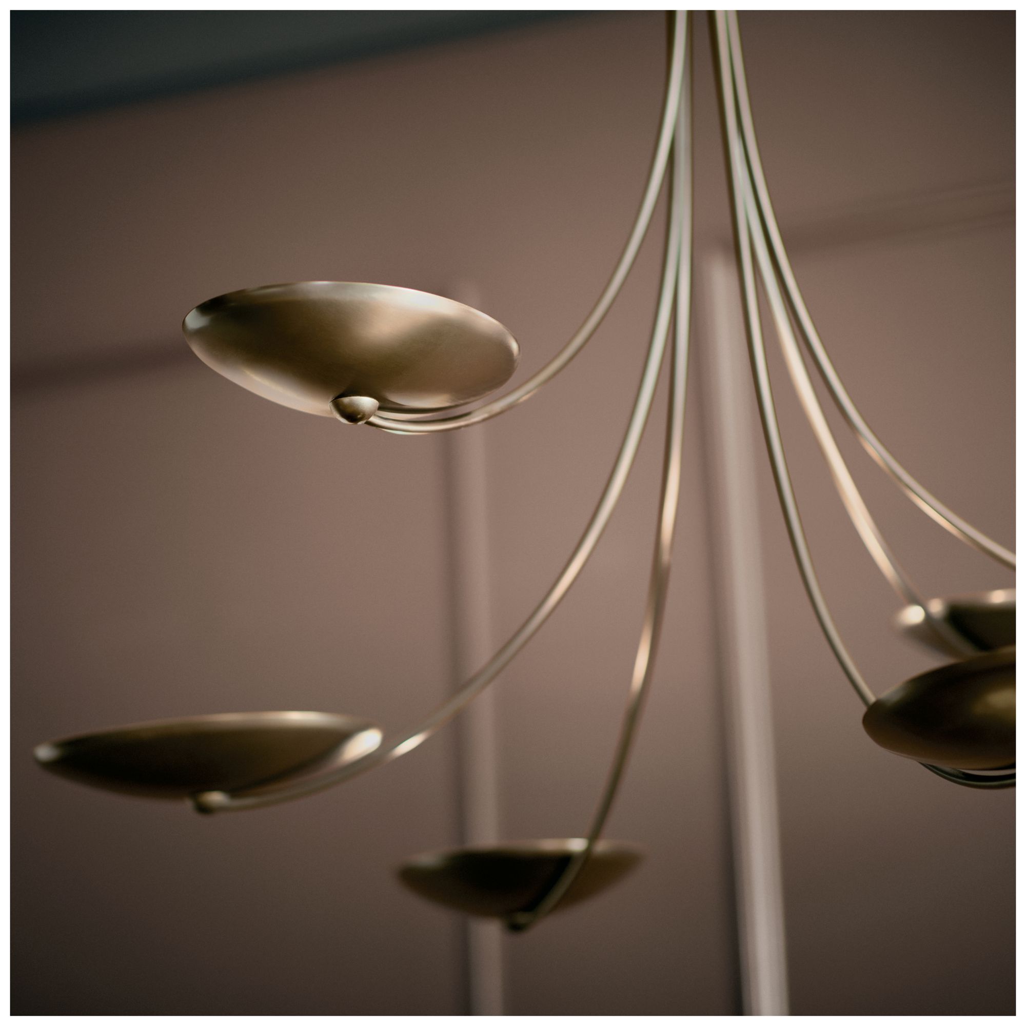 Image 5 Kichler Palmela 45.75" 6L XL Chandelier Lacquered Bronze/Brass interior more views