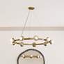 Thumbnail2 of Kichler Palta 34 1/2"W Champagne Bronze 9-Light Chandelier
