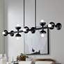 1_Kichler Palta 48" Wide 10-Light Modern Black Linear Chandelier