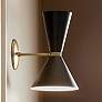 Kichler Phix 13.5 Inch 2 Light Wall Sconce in Champagne Bronze with Black