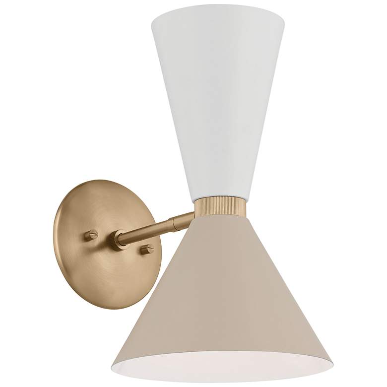Image 3 Kichler Phix 13 1/2" High Champagne Bronze 2-Light Sconce