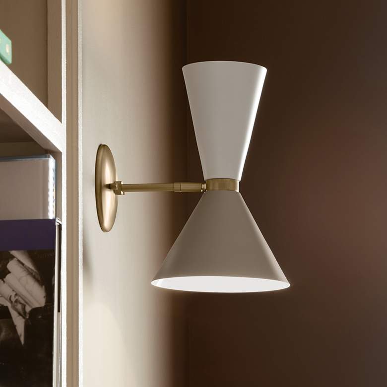 Image 2 Kichler Phix 13 1/2" High Champagne Bronze 2-Light Sconce