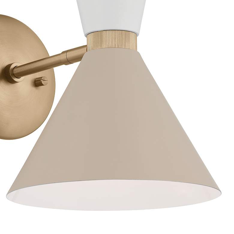 Image 4 Kichler Phix 13 1/2" High Champagne Bronze 2-Light Sconce more views