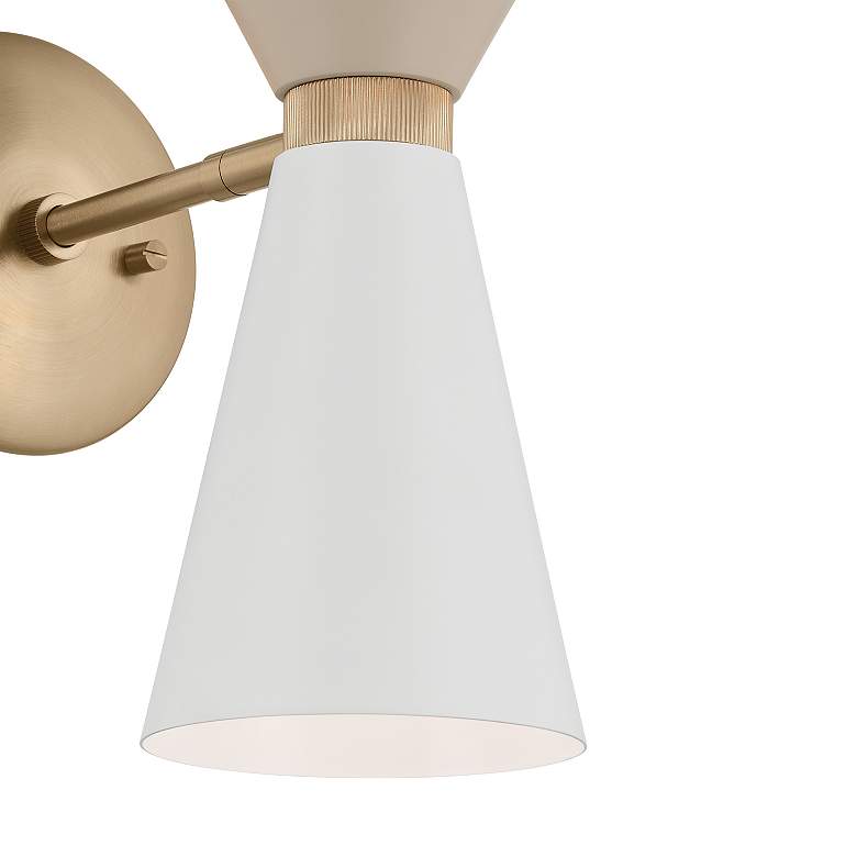 Image 5 Kichler Phix 13 1/2" High Champagne Bronze 2-Light Sconce more views
