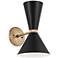 Kichler Phix 13 1/2" Up-Down Bronze and Black Modern Wall Sconce