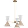 2_Kichler Phix 30 3/4"W Champagne Bronze 6-Light Chandelier