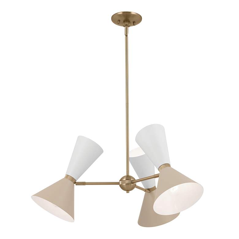 Image 4 Kichler Phix 30 3/4"W Champagne Bronze 6-Light Chandelier more views