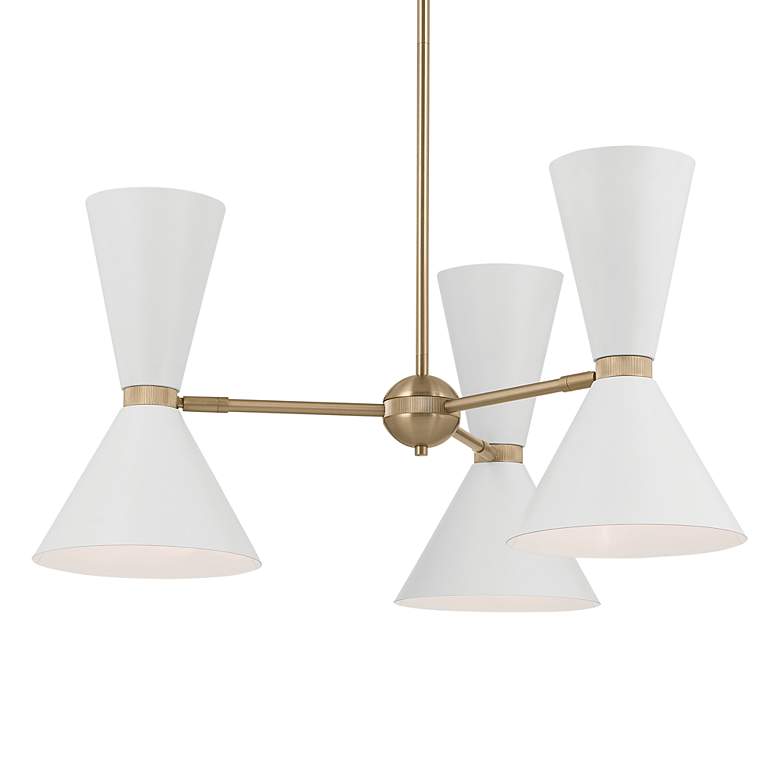 Image 2 Kichler Phix 30 3/4"W Champagne Bronze 6-Light Chandelier more views