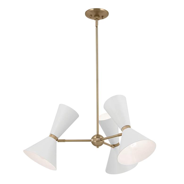 Image 4 Kichler Phix 30 3/4"W Champagne Bronze 6-Light Chandelier more views