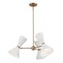 Thumbnail4 of Kichler Phix 30 3/4"W Champagne Bronze 6-Light Chandelier more views