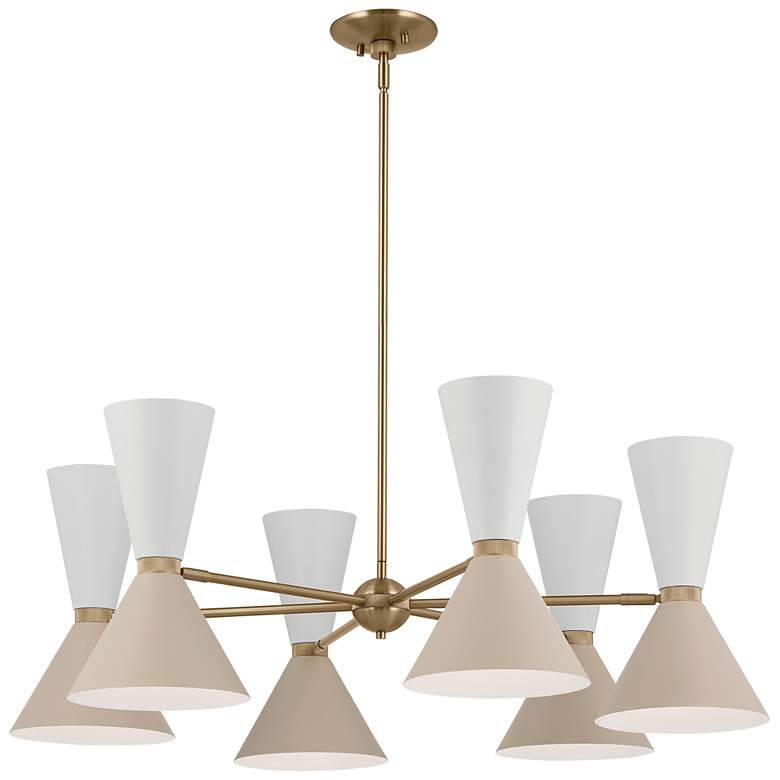 Image 2 Kichler Phix 38.75 Inch 12 Light Chandelier in Champagne Bronze