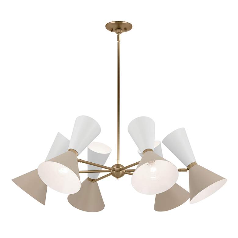 Image 5 Kichler Phix 38.75 Inch 12 Light Chandelier in Champagne Bronze more views