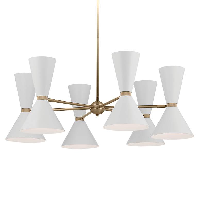 Image 2 Kichler Phix 38 3/4"W Champagne Bronze 12-Light Chandelier more views