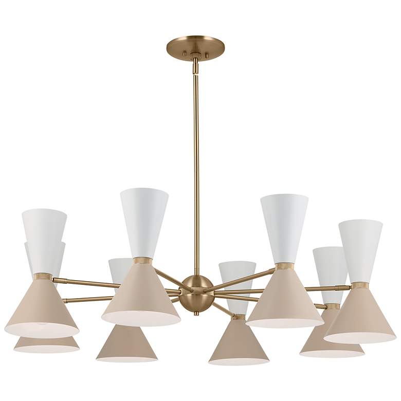 Image 1 Kichler Phix 48 3/4" Wide 16-Light Modern Hourglass Chandelier