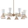 3_Kichler Phix 48 3/4" Wide 16-Light Modern Hourglass Chandelier more views
