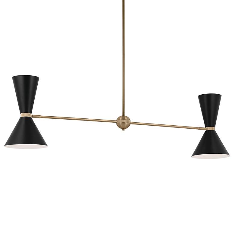 Image 2 Kichler Phix 48 Inch 4 Light Linear Chandelier more views
