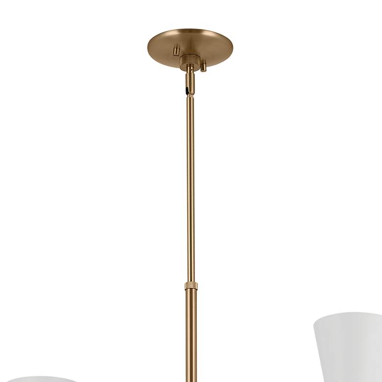 Image 3 Kichler Phix 50 Inch 12 Light Foyer Chandelier Bronze with Greige and White more views