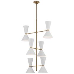 Kichler Phix 50 Inch 12 Light Foyer Chandelier  Bronze with White