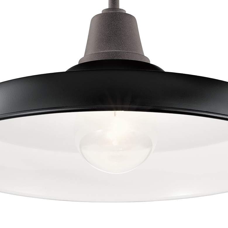 Image 2 Kichler Pier 11" Wide Black Outdoor Hanging Light more views