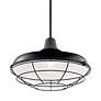 5_Kichler Pier 11" Wide Black Outdoor Hanging Light more views