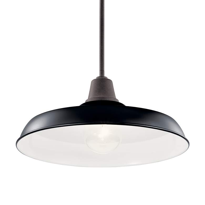 Image 6 Kichler Pier 11" Wide Black Outdoor Hanging Light more views