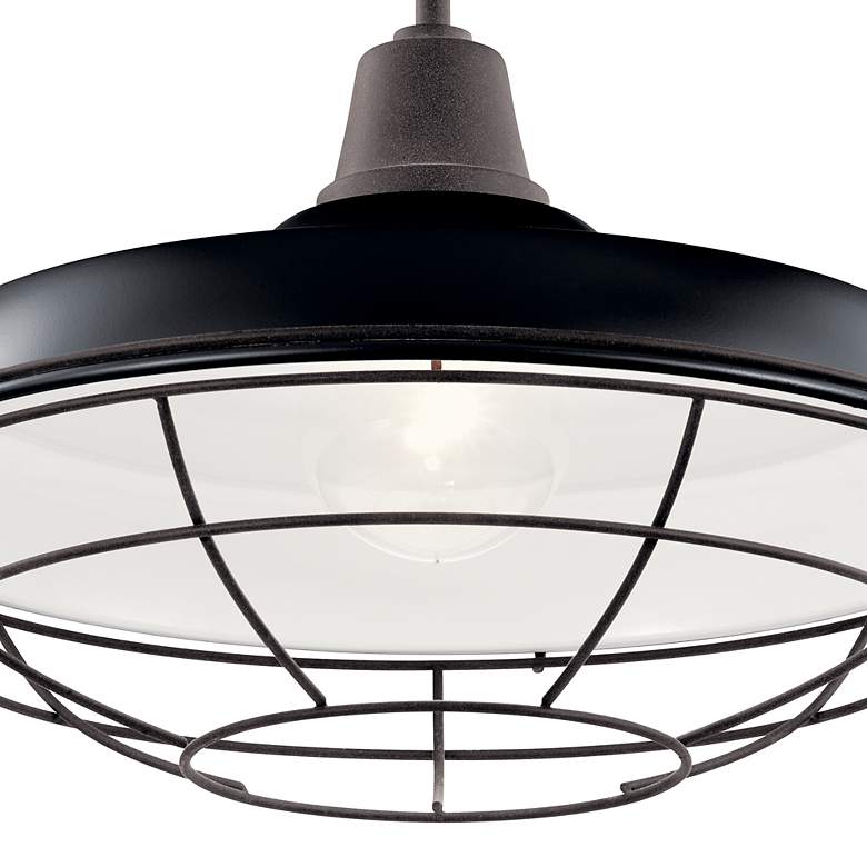 Image 7 Kichler Pier 11" Wide Black Outdoor Hanging Light more views
