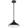 1_Kichler Pier 12 1/2" Wide Black Outdoor Hanging Light