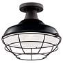 3_Kichler Pier 12 1/2" Wide Black Outdoor Hanging Light more views