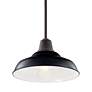 6_Kichler Pier 12 1/2" Wide Black Outdoor Hanging Light more views