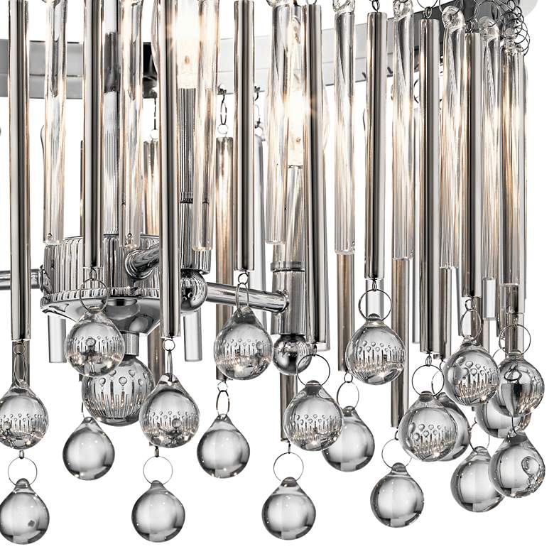 Image 3 Kichler Piper 15 inch Wide Chrome 3-Light Ceiling Light more views