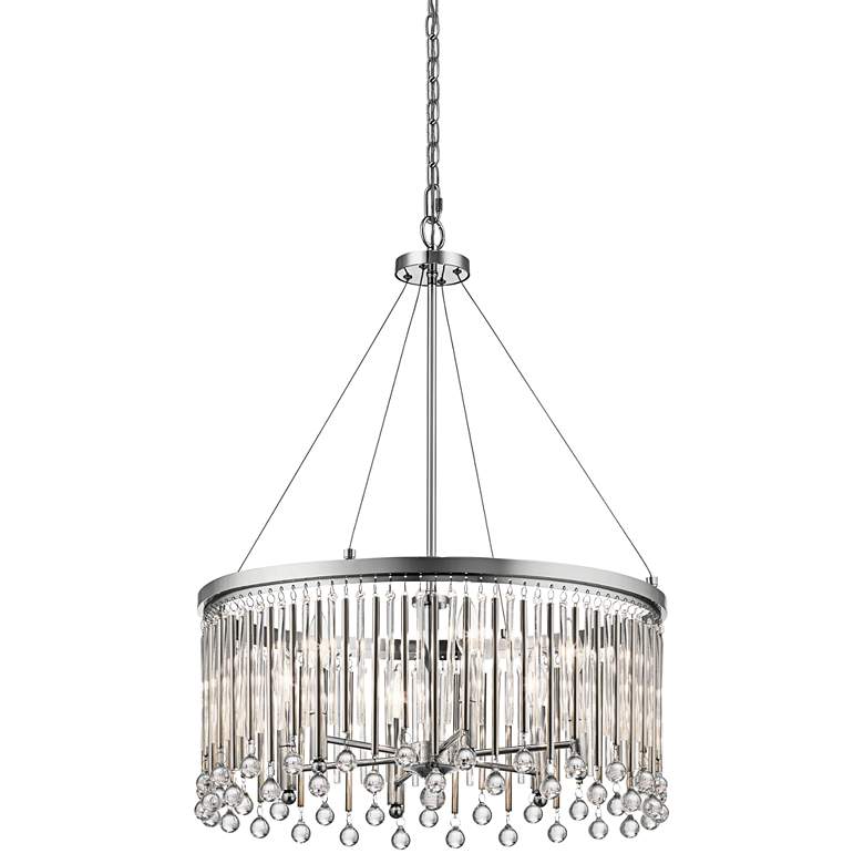 Image 1 Kichler Piper 24" Wide Chrome Pendant Light