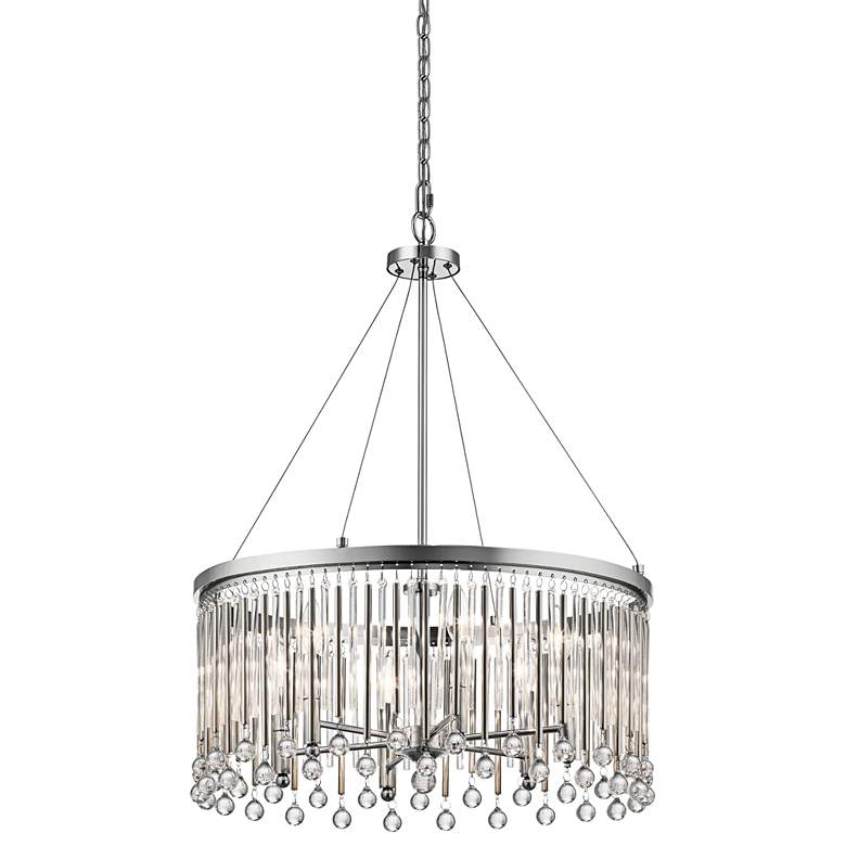 Image 1 Kichler Piper 24 inch Wide Chrome Pendant Light