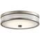 Kichler Pira 12" Wide Modern Brushed Nickel LED Ceiling Light