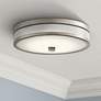 1_Kichler Pira 12" Wide Modern Brushed Nickel LED Ceiling Light