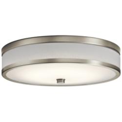 Kichler Pira 15&quot; Wide Brushed Nickel Modern LED Ceiling Light