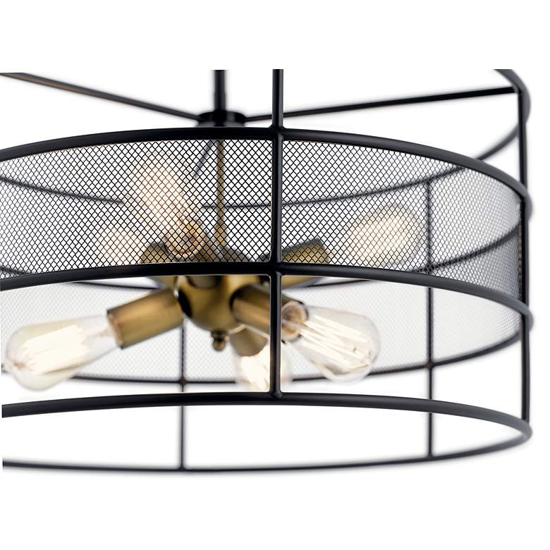 Image 3 Kichler Piston 22" Wide 6-Light Drum Pendant Chandelier more views