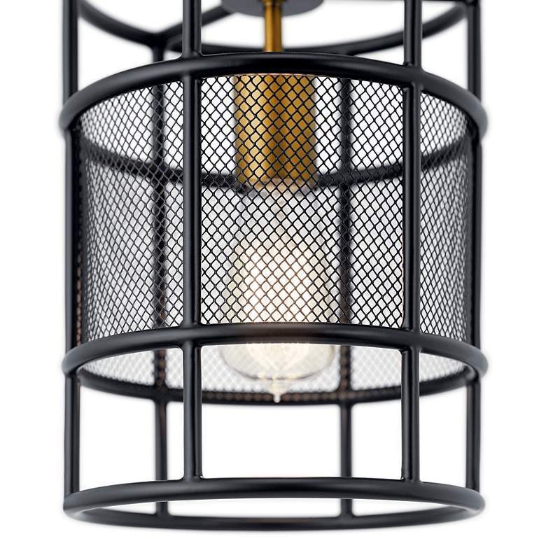Image 2 Kichler Piston Black Mini Pendant 1Lt more views