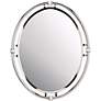 2_Kichler Pocelona 30" x 24" White Porcelain and Chrome Wall Mirror