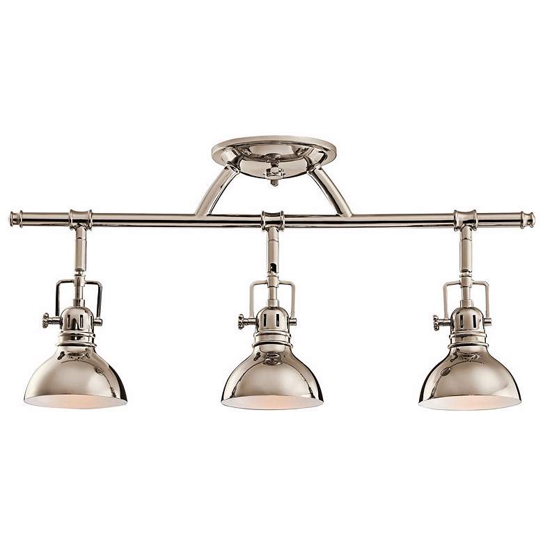 Image 2 Kichler Polished Nickel 23 inch Wide Swivel Ceiling Fixture